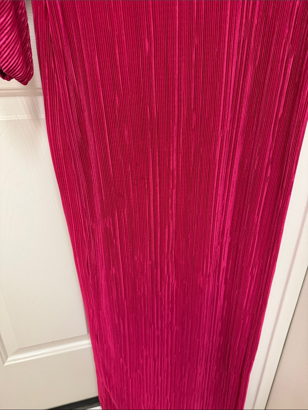Boohoo Fuchsia Embellished Ribbed Long Sleeve Maxi Dress - Picture 7 of 8